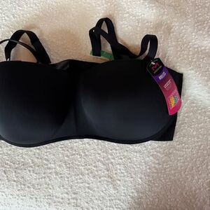 Maidenform Women's Pure Comfort Convertible Strapless Bra Stay-Put Wireless Sz L
